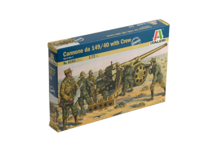 Noutati - Italeri 6165 - 1:72 Italian Field Gun Cannone Da 149/40 With Crew, Wwii