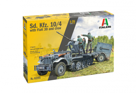 Kituri machete - Italeri 6395 - 1:35 German half-track vehicle Sd.Kfz. 10/4 with 20mm FlaK 30 Anti-Aircraft Gun and 4 figures