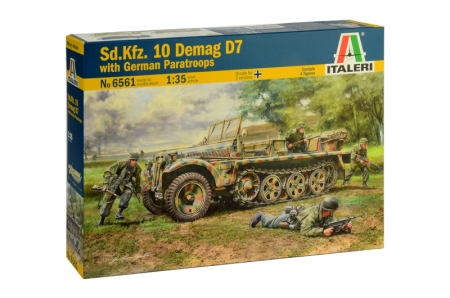 Kituri machete - Italeri 6561 - 1:35 Sd.Kfz. 10 DEMAG D7 with German Paratroops - 4 figures
