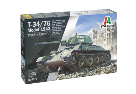PACHETE - Italeri 6570 - 1:35 T-34/76 Model 1943 - Premium Edition