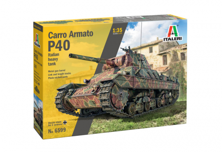 PACHETE - Italeri 6599 - 1:35 Carro Armato P.40 - Italian Heavy Tank