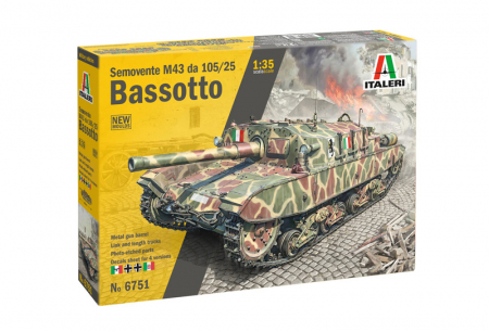 Kituri machete - Italeri 6751 - 1:35 Italian self-propelled gun Semovente M43 da 105/25 Bassotto - New moulds