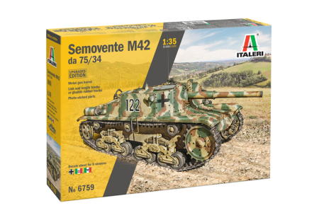 Noutati - Italeri 6759 - 1:35 Italian Self-Propelled Gun Semovente M42 Da 75/34 - Upgraded Edition