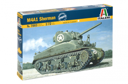 Vehicule militare terestre - Italeri 7003 - 1:72 M4A1 Sherman