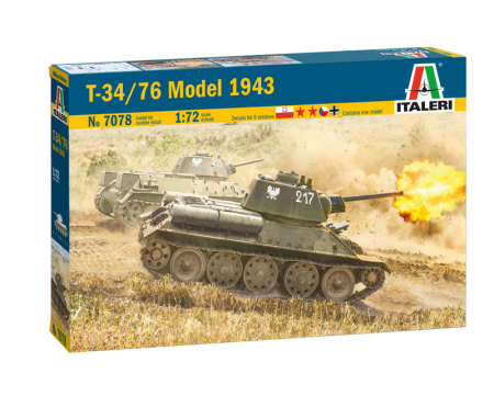 Kituri machete - Italeri 7078 - 1:72 T-34/76 Mod.43