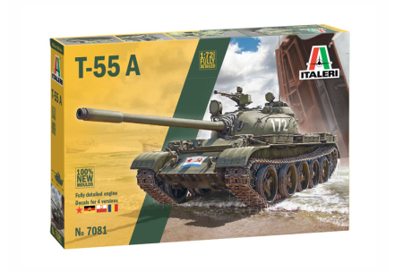 Kituri machete - Italeri 7081 - 1:72 T-55 Medium Battle Tank