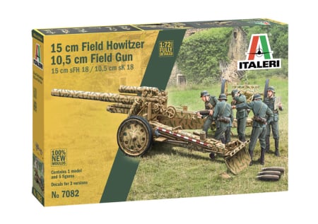 Kituri machete - Italeri 7082 - 1:72 15 cm Field Howitzer / 10,5 cm Field Gun