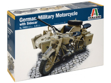 Kituri machete - Italeri 7403 - 1:9 German Milit.Motorcycle with Sidecar