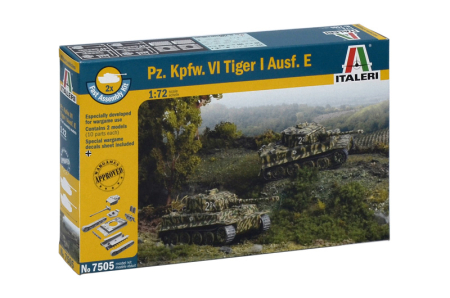 PACHETE - Italeri 7505 - 1:72 PZ.KPFW.VI TIGER I - fast assembly