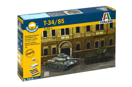 Kituri machete - Italeri 7515 - 1:72 T-34/85 RUSSIAN TANK set of 2 models - fast assembly
