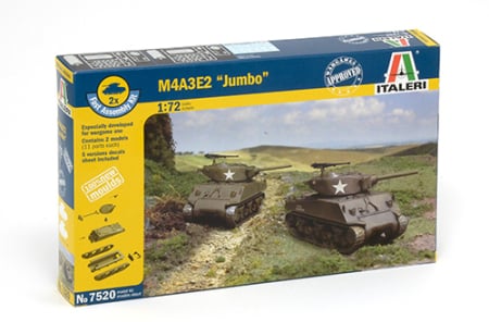 Kituri machete - Italeri 7520 - 1:72 M4A3E2 Jumbo - fast-assembly