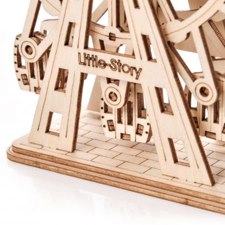 Little Story Wooden Model 3D Puzzle - Ferris Wheel [2]
