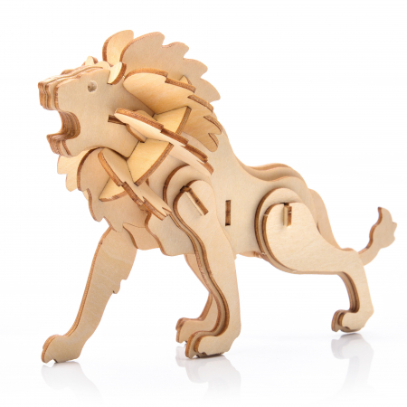 Puzzle 3D - Little Story Wooden Model 3D Puzzle - Lion