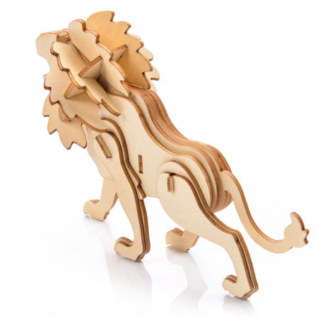 Little Story Wooden Model 3D Puzzle - Lion [2]