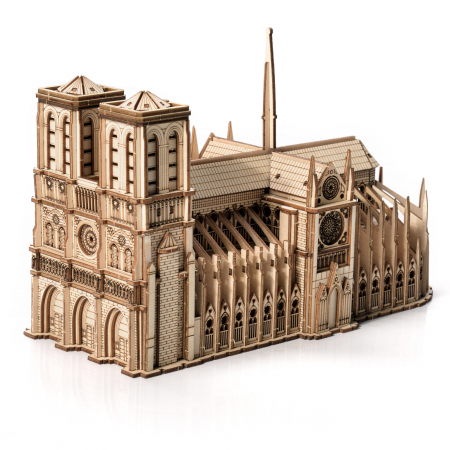 Puzzle 3D - Little Story Wooden Model 3D Puzzle - Notre-Dame