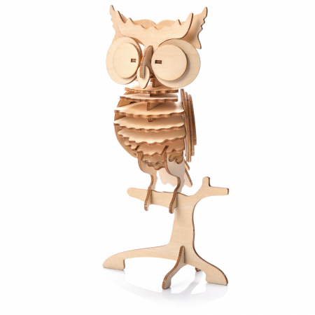 Puzzle 3D - Little Story Wooden Model 3D Puzzle - Owl