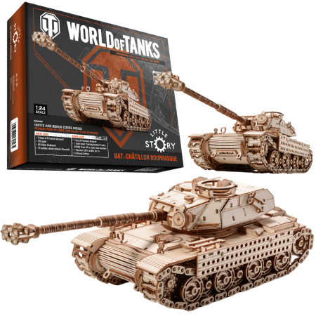 Puzzle 3D - Little Story Wooden Model 3D Puzzle Tank - Bat-Chatillon Bourrasque