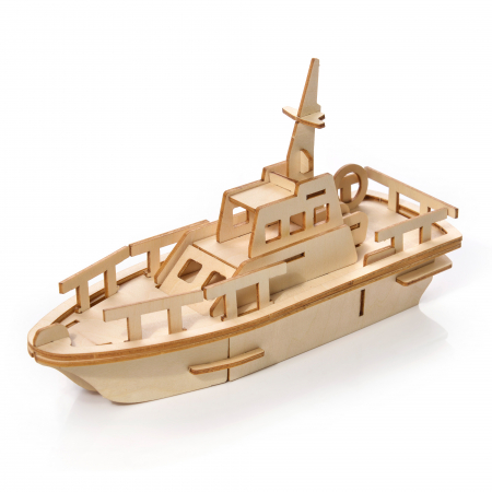 Puzzle 3D - Little Story Wooden Model 3D Puzzle - Yacht