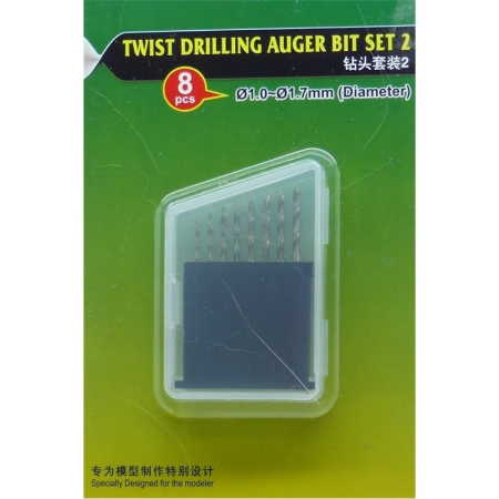 Taiere & Gaurire - MasterTools 09955 - Twist Drilling Auger Bit set (#2 1.0-1.7 mm)