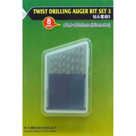 Taiere & Gaurire - MasterTools 09956 - Twist Drilling Auger Bit set (#3 1.8-2.5 mm)