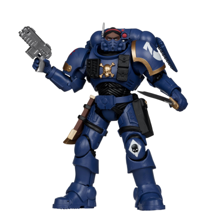 Figurine Colectionabile - McFarlane - Warhammer 40,000 Lieutenant in Phobos Armour (Ultramarines) 7-inch Action Figure