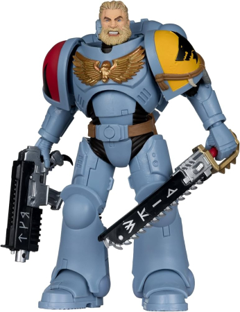 Figurine Colectionabile - McFarlane - Warhammer 40,000 Space Wolves Grey Hunter 7-inch Action Figure