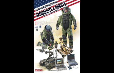 Figurine - MENG - 1:35 US Explosive Ordnance DisposalSpecialist & Robots