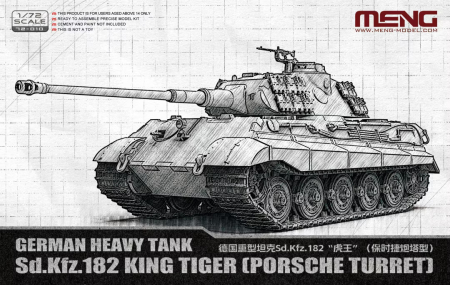 Noutati - Meng 72010 - 1:72 German Heavy Tank Sd.Kfz.182 King Tiger (Porsche Turret)