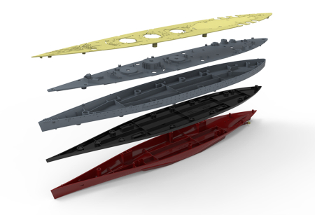 MENG PS-001 - 1:700 Royal Navy Battleship H.M.S. Rodney (29) [1]