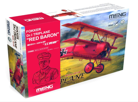 Avioane - MENG QS-002S - 1:32 Fokker Dr.I. Triplane "Red Baron" + Bust MANFRED VON RICHTHOFEN