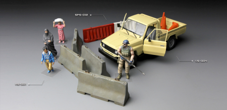 MENG SPS-012 - 1:35 Concrete & plastic barrier set [1]