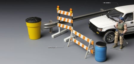 MENG SPS-013 - 1:35 Barricades & highway guardrail [1]