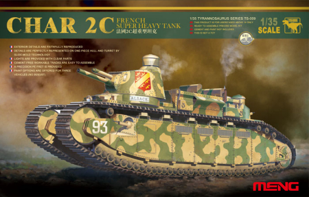 Kituri machete - MENG - 1:35 French Super Heavy Tank Char 2C MMTS-009