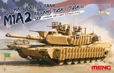 Kituri machete - MENG - 1:35 U.S.Main Battle Tank M1A2 SEP Abrams TUSK TUSK I/TUSK II