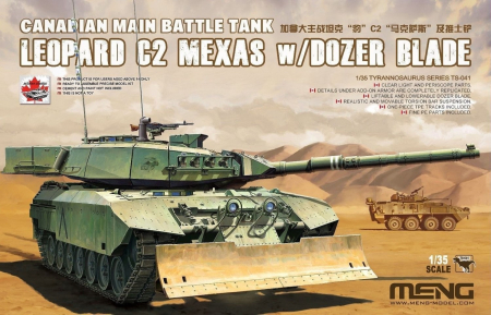 Kituri machete - MENG TS-041 - 1:35 Leopard C2 Mexas w/ Dozer Blade