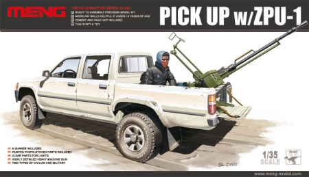 Kituri machete - MENG VS-001 - 1:35 Dual Cab Toyota Hi-Lux Pick Up w/ZPU-1