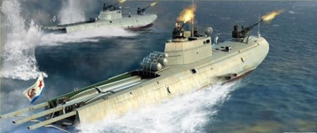 Navo - MERIT - 1:35 Soviet Navy G-5 Class Motor Torpedo Boat - Model Kit