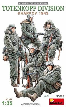 Figurine - Miniart 35075 - 1:35 Totenkopf Division ( Kharkov 1943 ) - 5 figures