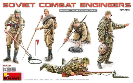 Figurine - Miniart 35091 - 1:35 SOVIET COMBAT ENGINEERS - 5 figures