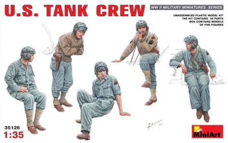 Figurine - Miniart 35126 - 1:35 U.S. TANK CREW - 5 figures