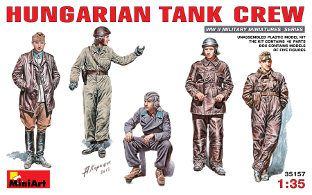 Figurine - Miniart 35157 - 1:35 Hungarian Tank Crew - 5 figures