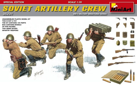 Figurine - Miniart 35231 - Soviet Artillery Crew - Special Edition - 5 figures 1:35