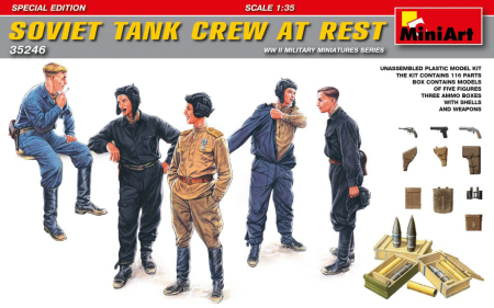 Figurine - Miniart 35246 - 1:35 Soviet Tank Crew at Rest Special Edition