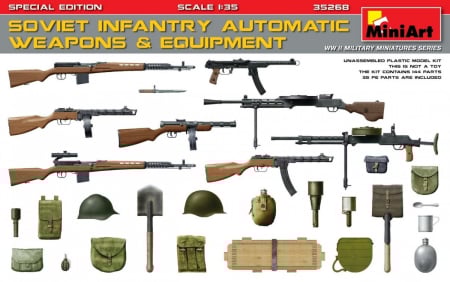 Accesorii machete - Miniart 35268 - Soviet Infantry Automatic Weapons & Equipment, Special Edition (PE Parts) 1:35