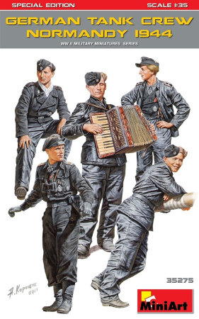 Figurine - MiniArt 35275 - 1:35 German Tank Crew ( Normandy 1944 ) Special Edition - 5 figures