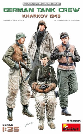 Figurine - Miniart 35280 - 1:35 German Tank Crew.Kharkov 1943 - 4 figures