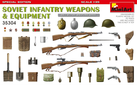 Figurine - Miniart 35304 - 1:35 Soviet Infantry Weapons and Equipment. Spec. Ed.