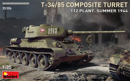 Kituri machete - Miniart 35306 - 1:35 T-34-85 Composite Turret. 112 Plant. Summer 1944