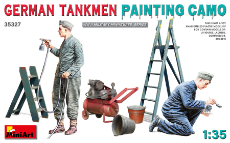 Figurine - Miniart 35327 - 1:35 German Tankmen. Painting Camo