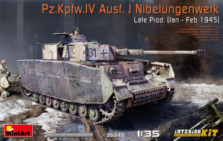 Kituri machete - Miniart 35342 - 1:35 Pz.Kpfw.IV Ausf. J Nibelungenwerk Late Prod. (Jan - Feb 1945) Interior Kit